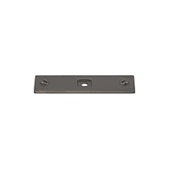 Top Knobs Channing Style Ash Gray Backplate, 3" Overall Length