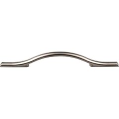 Top Knobs Somerdale Pull Contemporary,Modern Style 5-1/16 Inch (128mm) Center to Center, Overall Length 9-1/16" Brushed Satin Nickel Cabinet Hardware Pull / Handle 