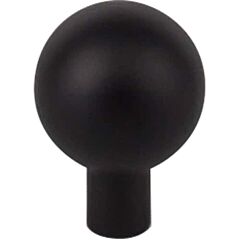 Top Knobs Brookline Knob Contemporary, Modern Style Flat Black Knob, 1 Inch Diameter