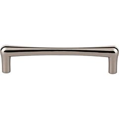 Top Knobs Brookline Pull Contemporary, Modern Style 5-1/16 Inch (128mm) Center to Center, Overall Length 5-5/8" Polished Nickel Cabinet Hardware Pull / Handle 