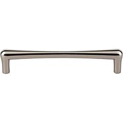 Top Knobs Brookline Pull Contemporary, Modern Style 6-5/16 Inch (160mm) Center to Center, Overall Length 6-15/16" Polished Nickel Cabinet Hardware Pull / Handle 