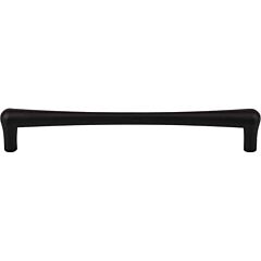 Top Knobs Brookline Pull Contemporary, Modern Style 7-9/16 Inch (192mm) Center to Center, Overall Length 8-3/16" Flat Black Cabinet Hardware Pull / Handle 