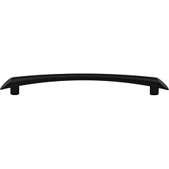 Top Knobs Edgewater Pull Contemporary, Modern Style 7-9/16 Inch (192mm) Center to Center, Overall Length 9-3/16" Flat Black Cabinet Hardware Pull / Handle 