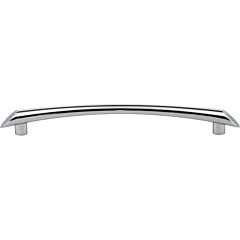 Top Knobs Edgewater Pull Contemporary, Modern Style 7-9/16 Inch (192mm) Center to Center, Overall Length 9-3/16" Polished Chrome Cabinet Hardware Pull / Handle 