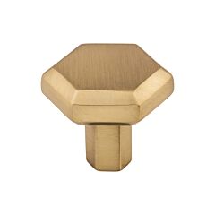 Top Knobs Lydia Modern Style Honey Bronze Knob, 1-1/4" Overall Length
