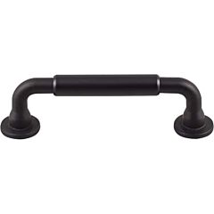 Top Knobs Lily Pull Contemporary,Transitional Style 3-3/4 Inch (96mm) Center to Center, Overall Length 4-11/16" Flat Black Cabinet Hardware Pull / Handle 