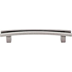 Top Knobs Flared Pull Contemporary Style 5-Inch (127mm) Center to Center, Overall Length 6-1/2" Pewter Antique Cabinet Hardware Pull / Handle 