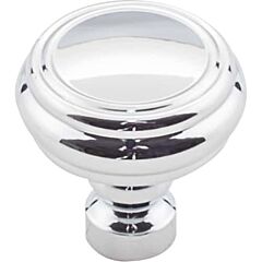 Top Knobs Brixton Rimmed Knob Contemporary, Transitional Style Polished Chrome Knob, 1-1/4 Inch Diameter