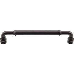 Top Knobs Brixton Pull Contemporary, Transitional Style 6-5/16 Inch (160mm) Center to Center, Overall Length 6-15/16" Sable Cabinet Hardware Pull / Handle 