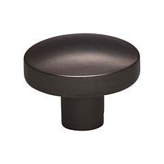 Hillmont Contemporary, Modern Style Ash Gray Knob, 1-3/8 Inch Diameter, Top Knobs