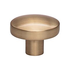 Hillmont Contemporary, Modern Style Honey Bronze Knob, 1-3/8 Inch Diameter, Top Knobs