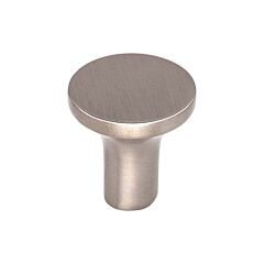 Marion Contemporary, Modern Style Brushed Satin Nickel Knob, 1 Inch Diameter, Top Knobs