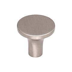 Marion Contemporary, Modern Style Brushed Satin Nickel Knob, 1-1/8 Inch Diameter, Top Knobs