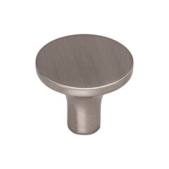 Marion Contemporary, Modern Style Brushed Satin Nickel Knob, 1-1/4 Inch Diameter, Top Knobs
