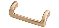 Kentfield Contemporary, Modern Style 3-3/4 Inch (96mm) Center to Center, Overall Length 4-4-1/4 Inch Honey Bronze Cabinet Hardware Pull / Handle, Top Knobs