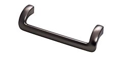 Kentfield Contemporary, Modern Style 5-1/16 Inch (128mm) Center to Center, Overall Length 5-9/16 Inch Ash Gray Cabinet Hardware Pull / Handle, Top Knobs