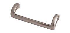 Kentfield Contemporary, Modern Style 5-1/16 Inch (128mm) Center to Center, Overall Length 5-9/16 Inch Brushed Satin Nickel Cabinet Hardware Pull / Handle, Top Knobs