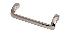 Kentfield Contemporary, Modern Style 5-1/16 Inch (128mm) Center to Center, Overall Length 5-9/16 Inch Polished Nickel Cabinet Hardware Pull / Handle, Top Knobs