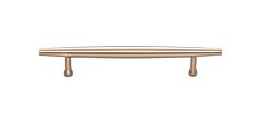 Allendale Contemporary, Modern Style 5-1/16 Inch (128mm) Center to Center, Overall Length 7-1/4 Inch Honey Bronze Cabinet Hardware Pull / Handle, Top Knobs