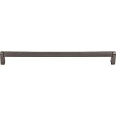 Top Knobs Amwell Contemporary Style 11-11/32 Inch (288mm) Center to Center, Overall Length 11-11/16 Inch Ash Gray Cabinet Hardware Pull / Handle
