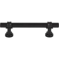 Top Knobs Bit Pull 3-3/4" (96mm) Center to Center, 5-1/2" (140mm) Overall Length Flat Black