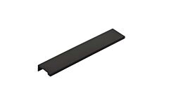Emtek Contemporary Flat Black 3 Inch (76mm) Center to Center, Overall Length 4-1/4 Inch Cabinet Edge Pull / Handle