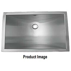 Valor 20” x 14” x 6” Brushed Stainless Steel Under-mount Single Bowl Vanity Sink