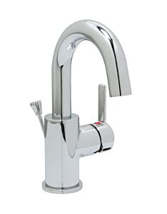 Emory II Single Control Curved Spout Lavatory Faucet, Polished Chrome