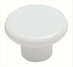 Allison Value 1-1/4 in (32 mm) Diameter, 13/16in(21mm) Projection White Cabinet Knob