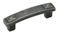 Forgings 3 in (76 mm) Center-to-Center 4 1/16 in (103 mm) Length Wrought Iron Cabinet Pull