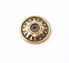 Alno Creations Fiore Rosette 1-5/8" (42mm) Length, Unlacquered Brass