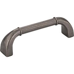 Cordova Style 3-3/4" Inch (96mm) Center to Center, Overall Length 4-3/16" Inch Distressed Pewter Pull/Handle
